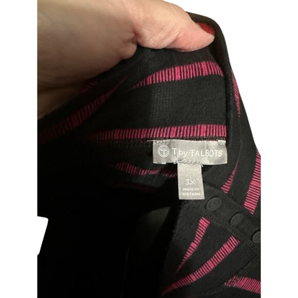 T by Talbots 3X Striped Plus Size Sweater - Picture 6 of 6